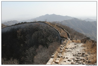 Part of the old Great Wall at Jiankou