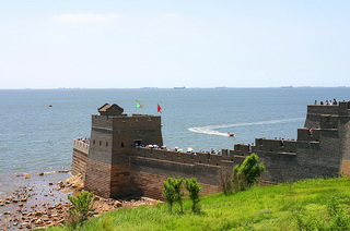 Old Dragon's Head---the beginning of the Great wall
