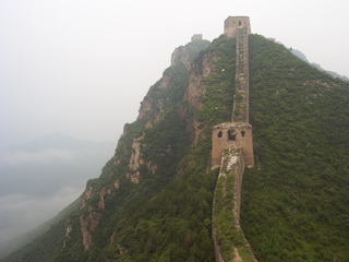 The stunning view of Wohushan Great wall in summer