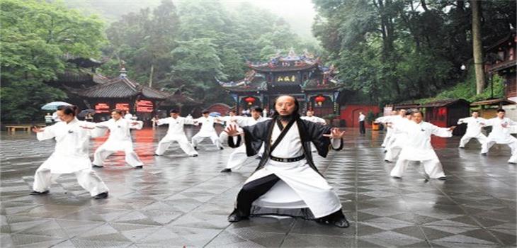taichi lesson in MT.qingcheng