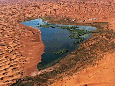 Moon Lake in Inner Mongolia