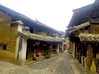 Ancient streets of Shaxi Old Town Yunnan