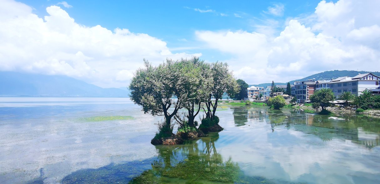 beautiful erhai lake in Dali city Yunnan Province