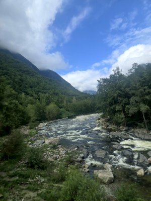 beautiful valley in tangjiahe wildlife nature reserve park